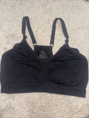 Kindred Bravely Black Nursing Bra with Clip-Down Straps